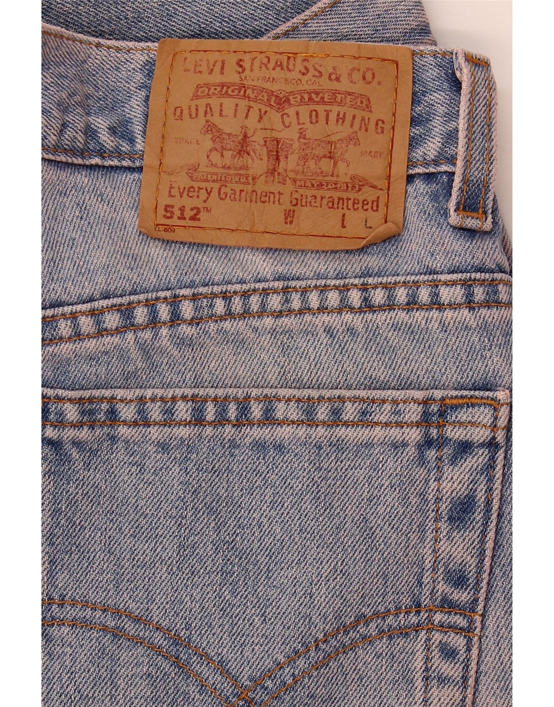 LEVI'S Mens 512 Slim Tapered Jeans W28 L32 Blue Vintage Levi's and Second-Hand Levi's from Messina Hembry 