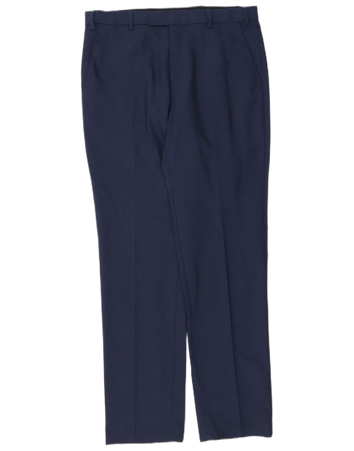 Ανδρικό ίσιο παντελόνι Marks & Spencer W34 L33 Μπλε