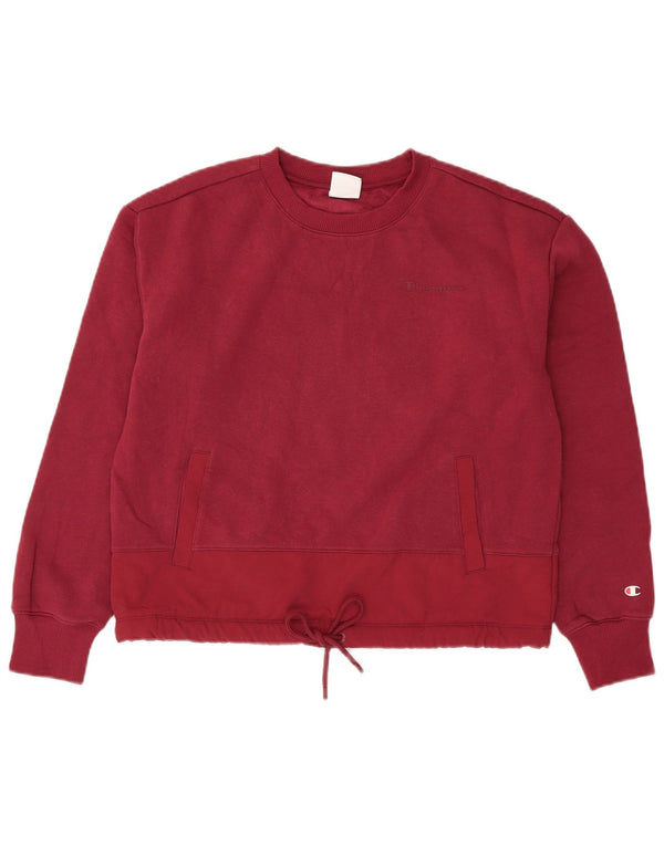 CHAMPION Γυναικεία Φούτερ Jumper UK 16 Large Burgundy