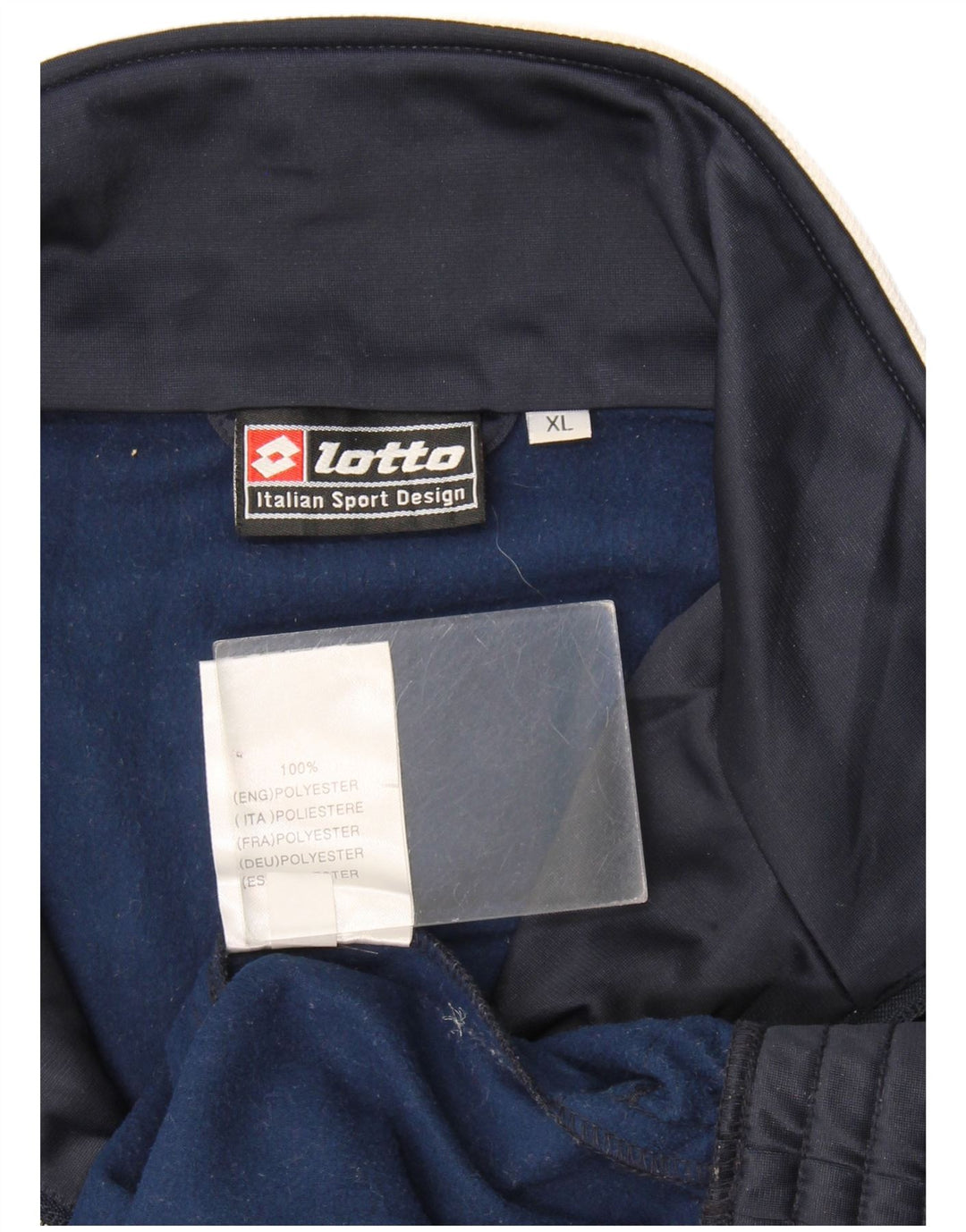 Ανδρική φόρμα Lotto Graphic Top Jacket XL Navy Blue Colorblock Polyester