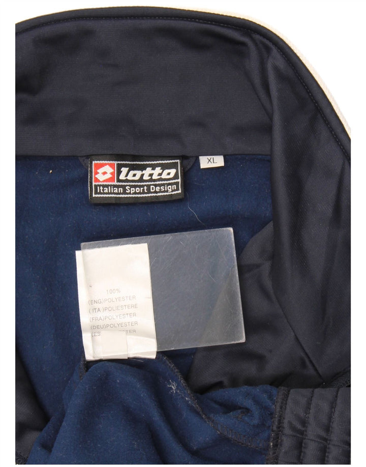 Ανδρική φόρμα Lotto Graphic Top Jacket XL Navy Blue Colorblock Polyester