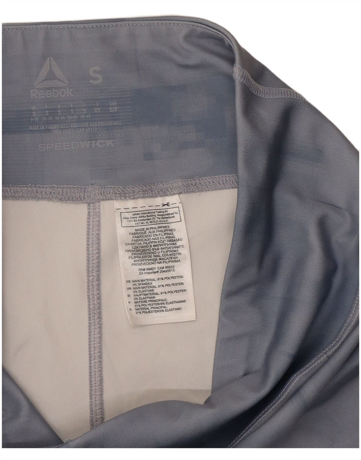 Reebok Γυναικεία γραφικά Crop κολάν UK 8/10 Small Blue Polyester