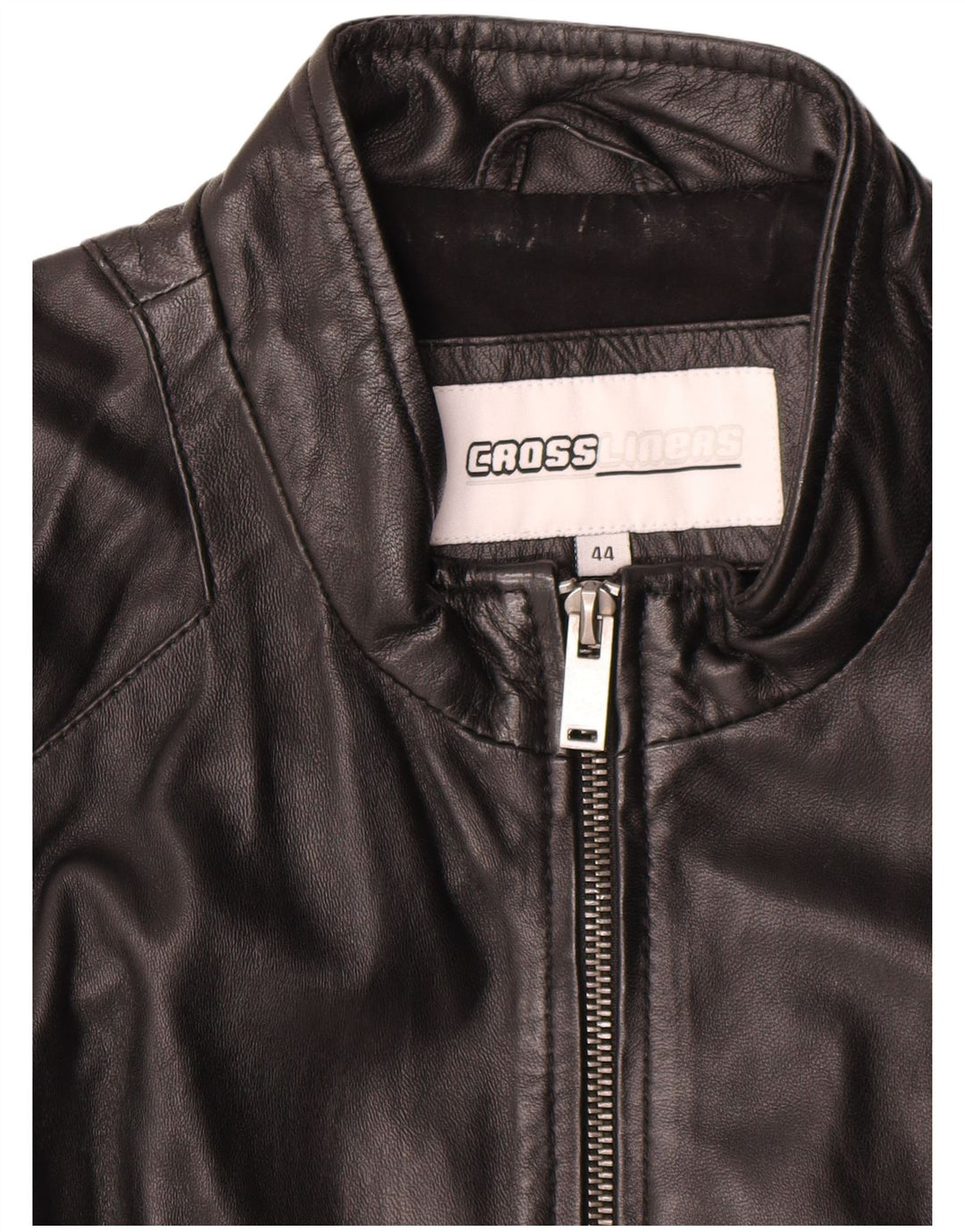 Vintage Γυναικείο Δερμάτινο Μπουφάν IT 44 Medium Black Leather