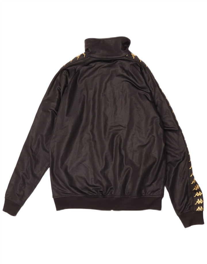 Ανδρική φόρμα γραφική Kappa Top Jacket Small Black Polyester