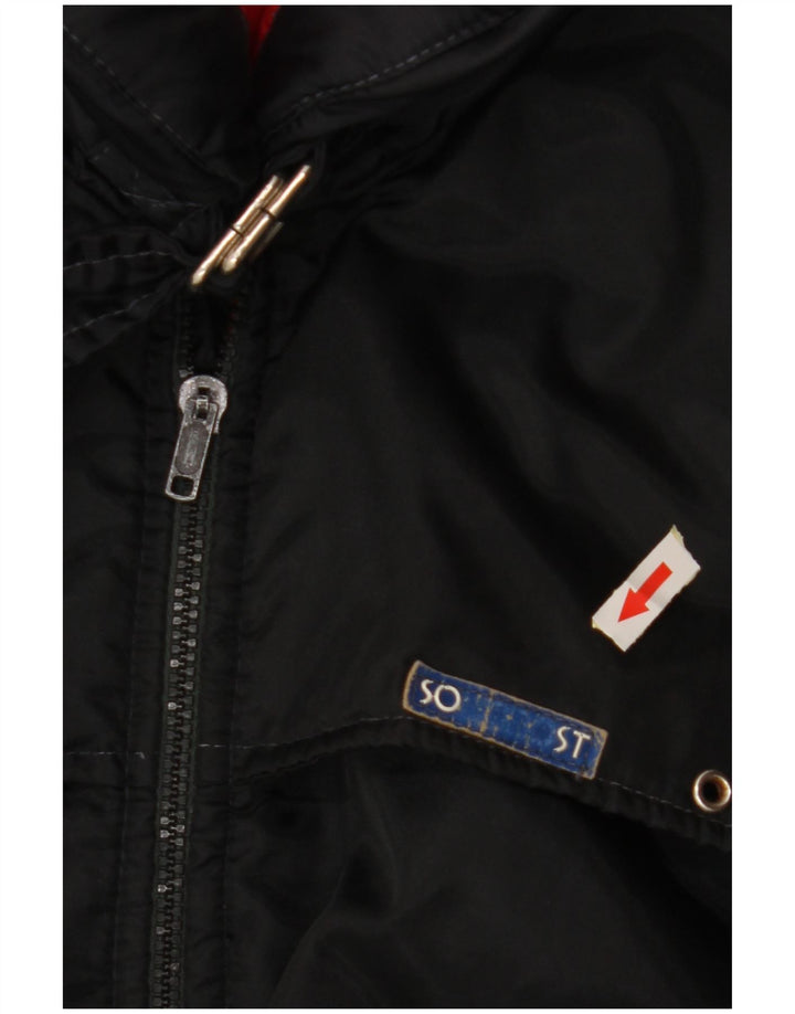 Ανδρικό τζάκετ VINTAGE Windbreaker IT 54 2XL Black Colourblock Polyamide