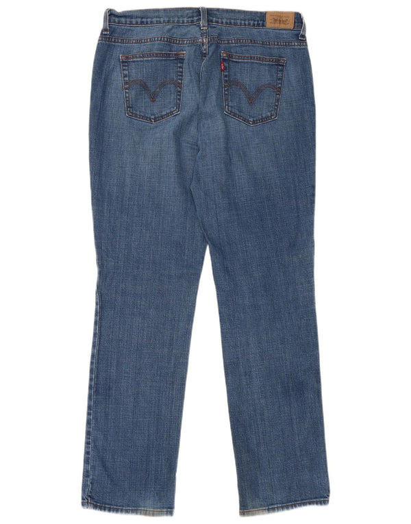 Levi's Womens 505 Straight Jeans US 12 Large W34 L32 Blue Cotton