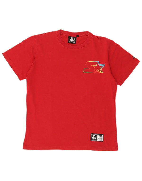 Starter Boys Graphic T-Shirt Top 13-14 Years Red Cotton