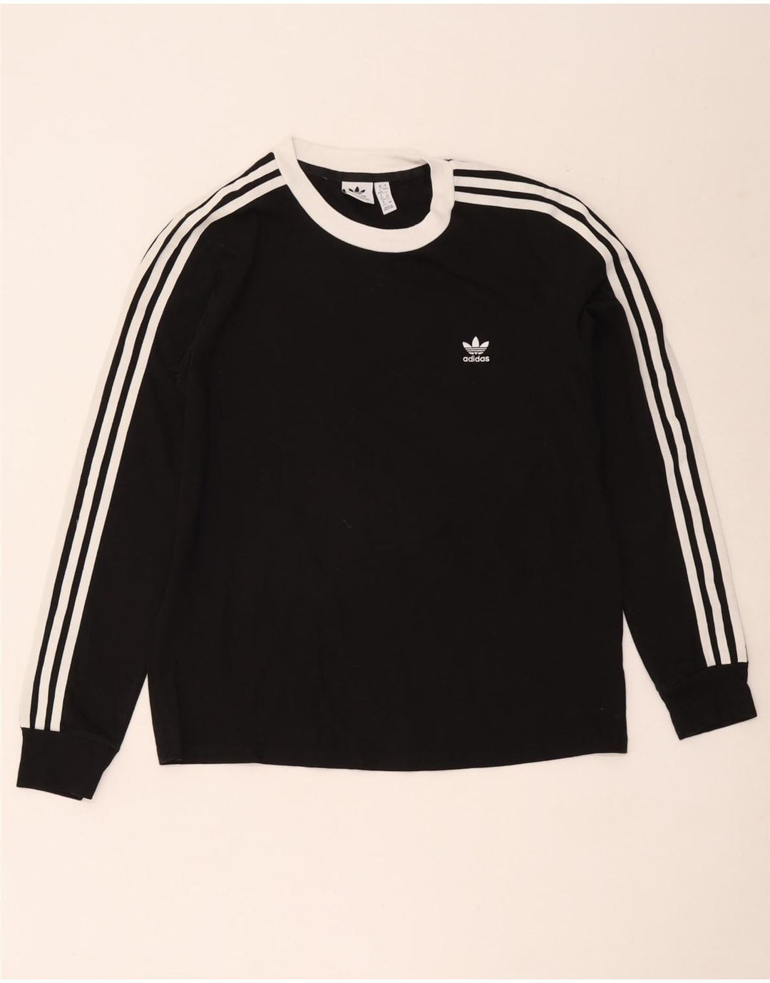 Adidas Γυναικείο τοπ μακρυμάνικο UK 16 Large Μαύρο