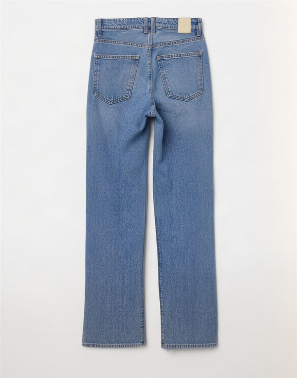 Zara Γυναικείο ίσιο τζιν EU 38 Small W28 L29 Μπλε βαμβακερό