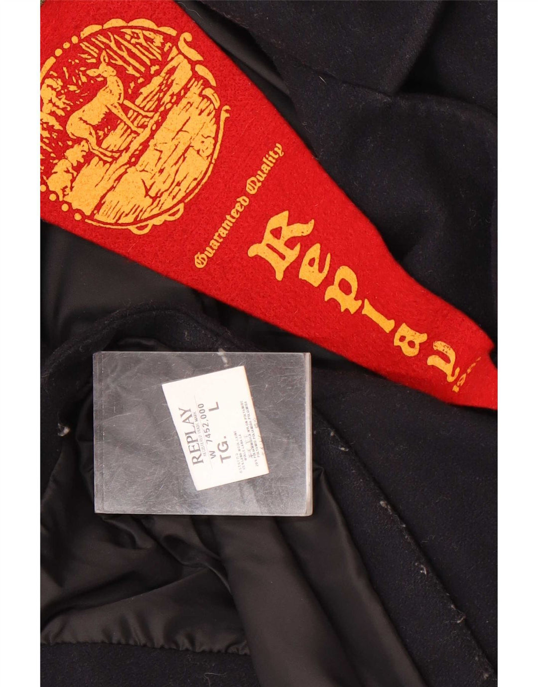Replay Γυναικείο σακάκι UK 16 Large Navy Blue Wool