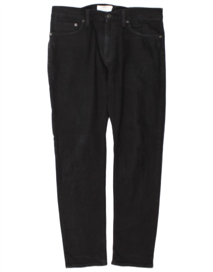 Marks & Spencer Ανδρικό Slim Jeans W34 L31 Μαύρο βαμβακερό