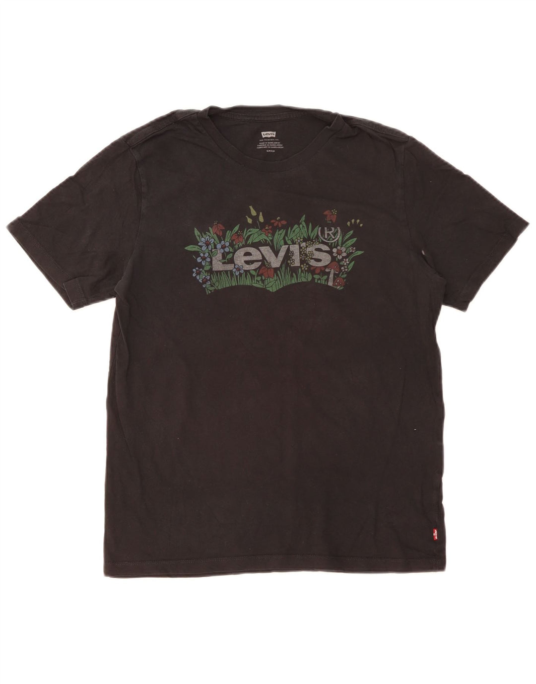 Ανδρικό γραφικό μπλουζάκι Levi's Top Μικρό μαύρο βαμβακερό