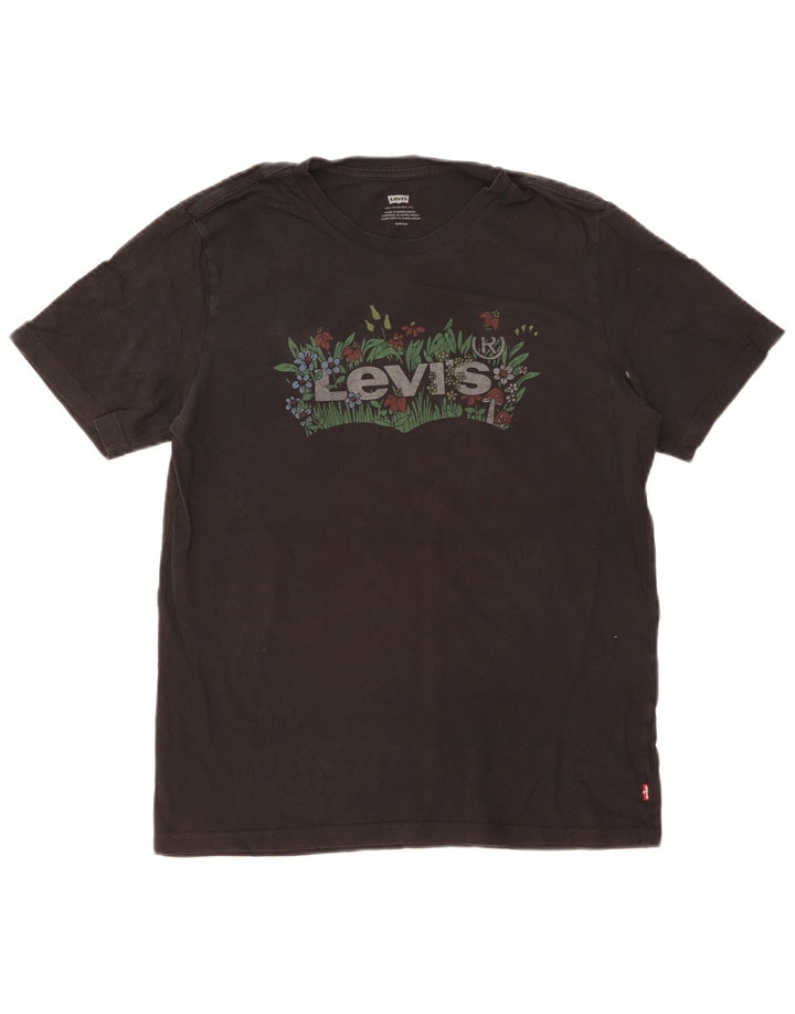 Ανδρικό γραφικό μπλουζάκι Levi's Top Μικρό μαύρο βαμβακερό