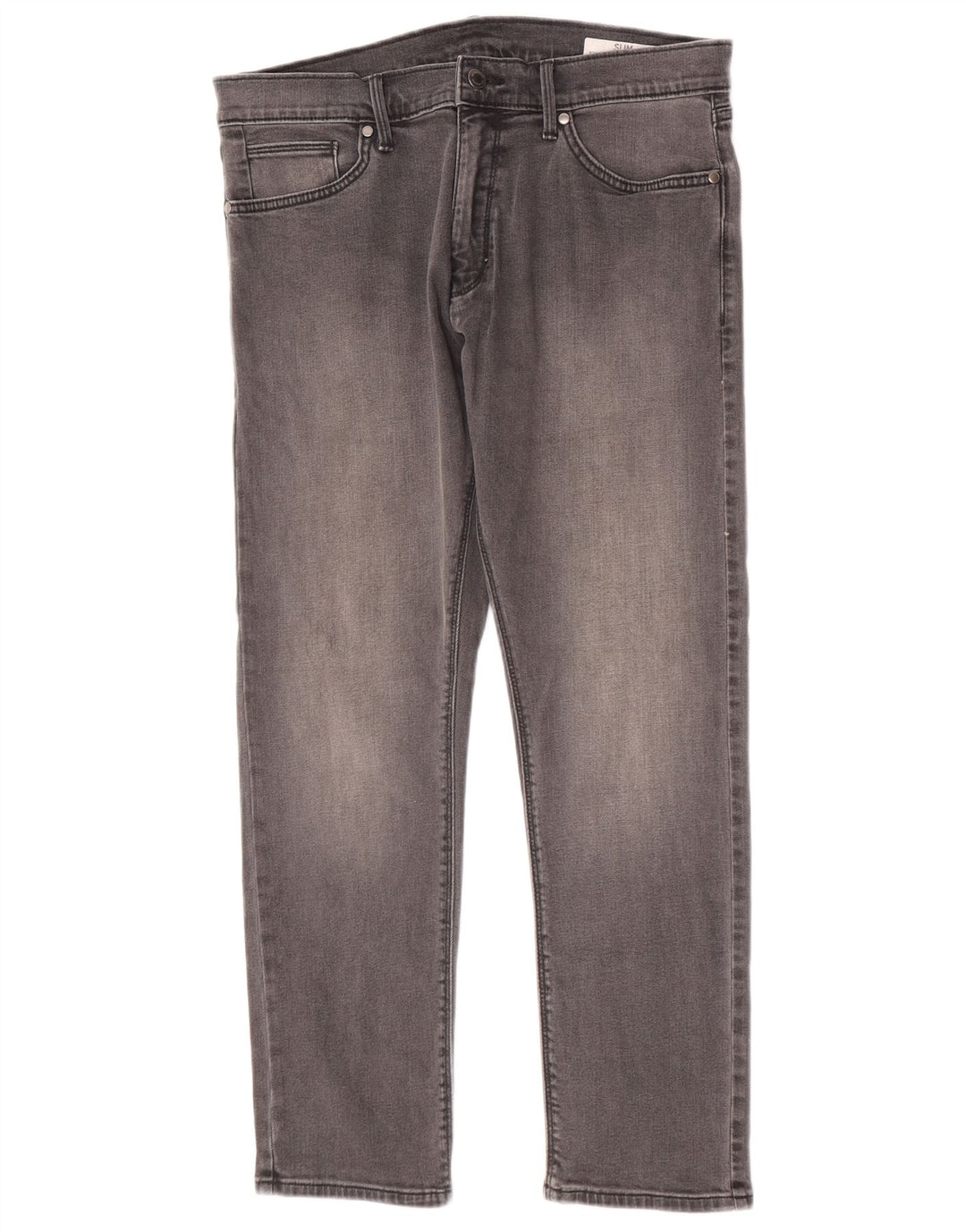 Marks & Spencer Ανδρικό Slim Jeans W34 L29 Γκρι βαμβακερό