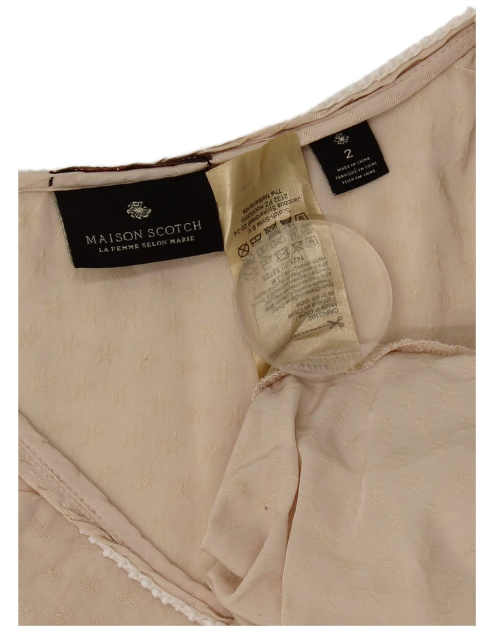 Maison Scotch Γυναικείο Γιλέκο Υπερμεγέθη Τοπ US 2 XS Μπεζ βισκόζη