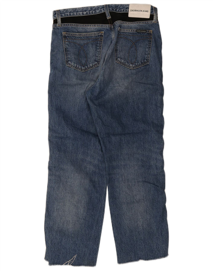 Γυναικείο τζιν ίσιο Calvin Klein W30 L26 Μπλε βαμβακερό