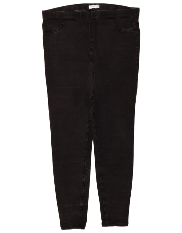 Marks & Spencer Γυναικεία Jegging Τζιν UK 18 XL W38 L28 Μαύρο βαμβακερό