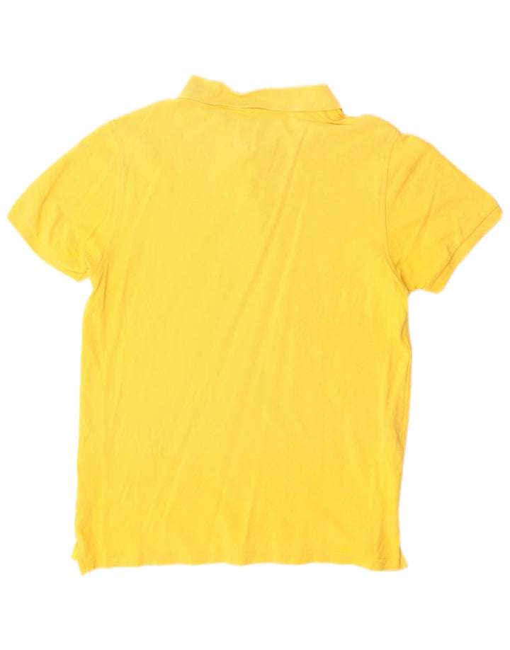 Ανδρικό πουκάμισο πόλο Lyle & Scott από μεσαίο κίτρινο βαμβάκι