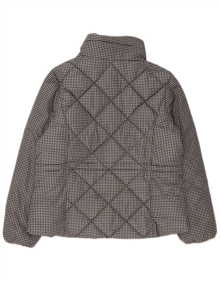 Marks & Spencer Γυναικείο καπιτονέ μπουφάν UK 16 Large Black Houndstooth