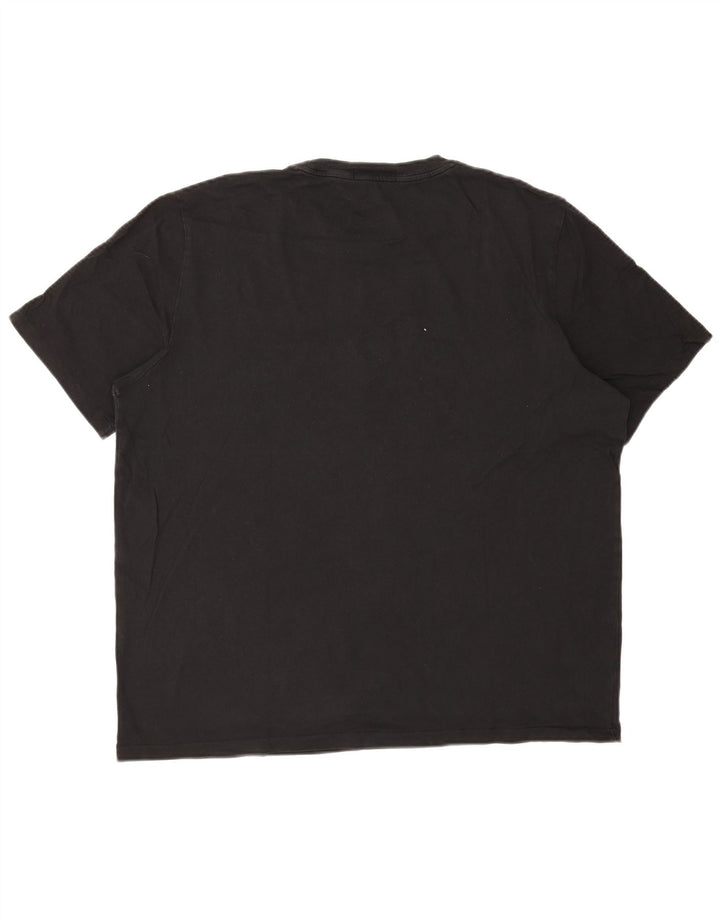 FRED PERRY Ανδρικό γραφικό T-Shirt Top 2XL Μαύρο βαμβακερό
