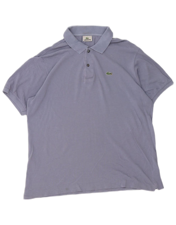 Ανδρικό πουκάμισο πόλο Lacoste νούμερο 6 XL Μωβ βαμβακερό