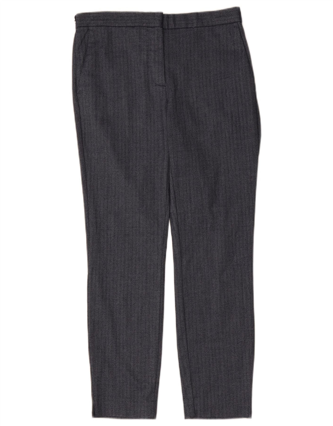 Zara Γυναικείο Slim Suit Παντελόνι Medium W28 L27 Navy Blue Ψαροκόκκαλο
