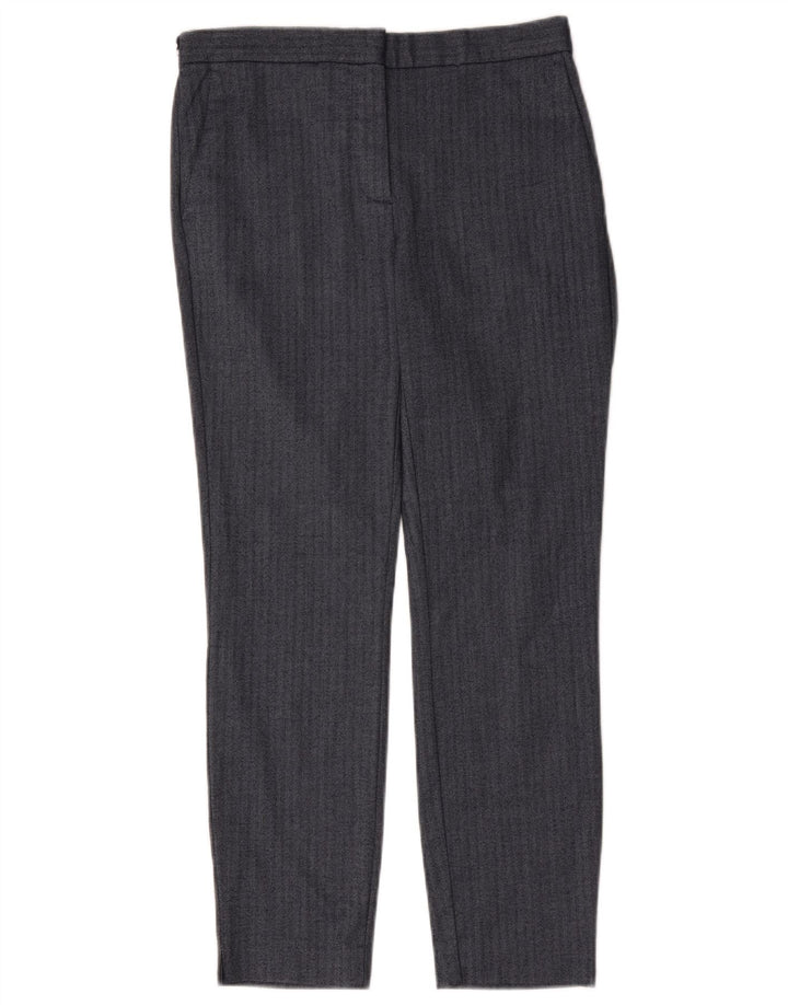 Zara Γυναικείο Slim Suit Παντελόνι Medium W28 L27 Navy Blue Ψαροκόκκαλο