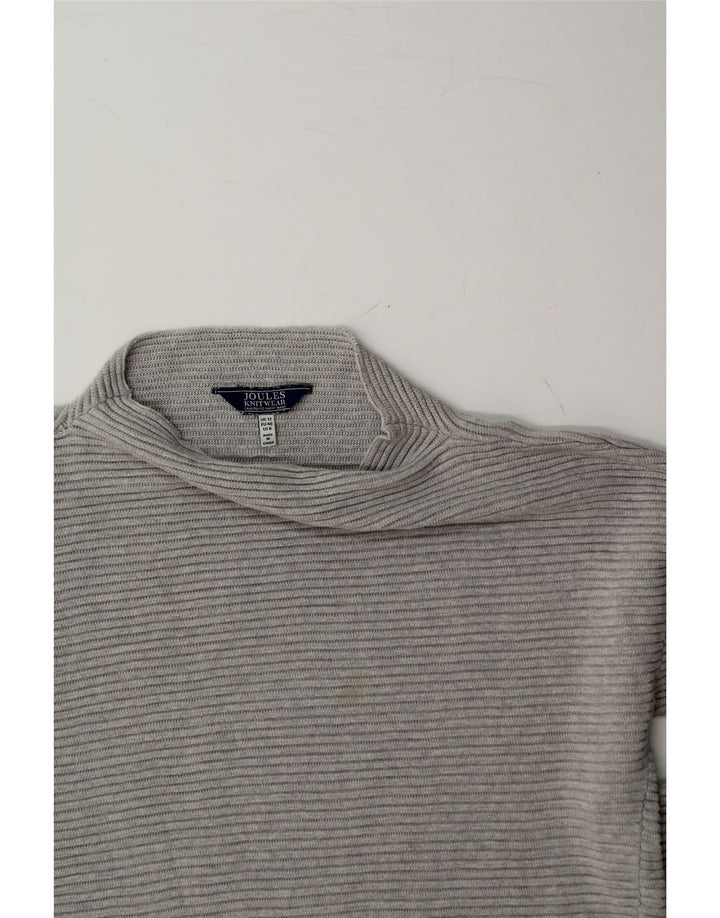 JOULES Womens Turtle Neck Jumper Sweater UK 12 Medium Grey Vintage Joules and Second-Hand Joules from Messina Hembry 