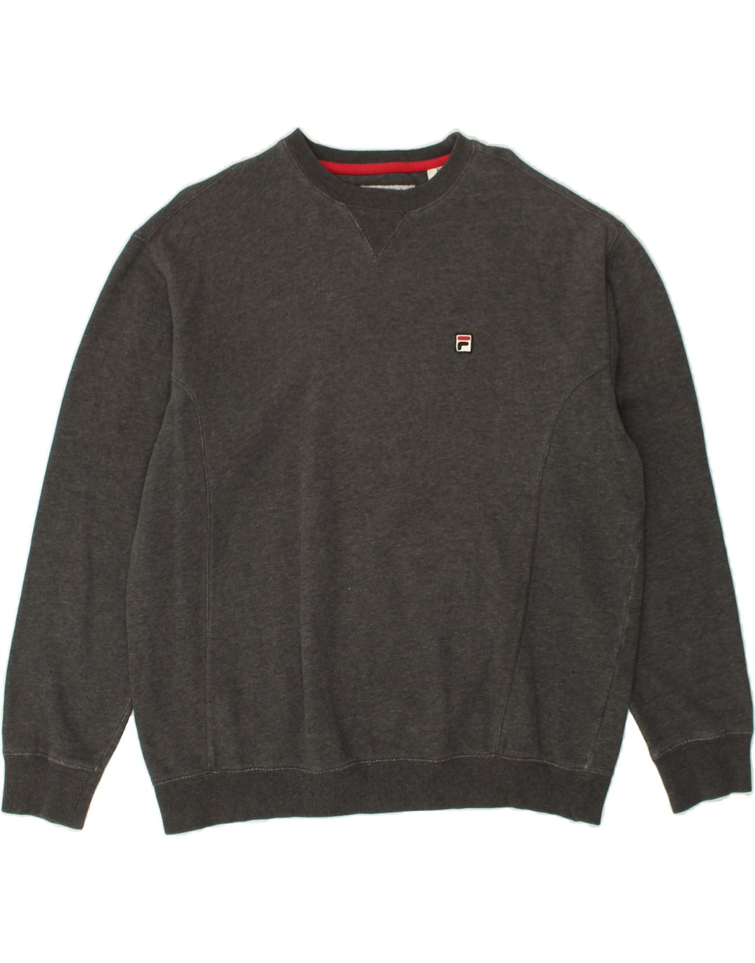 FILA Mens Sweatshirt Jumper Medium Grey Cotton Vintage Fila and Second-Hand Fila from Messina Hembry 