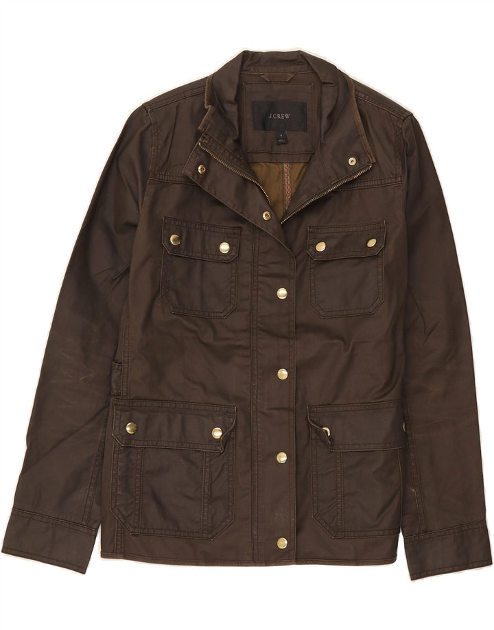 J. CREW Γυναικείο Utility Jacket UK 10 Small Brown Βαμβακερό