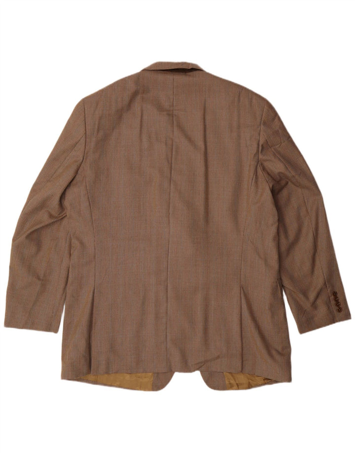 Ανδρικό σακάκι ζιβάγκο με 2 κουμπιά IZOD Longline UK 46 3XL Beige Houndstooth