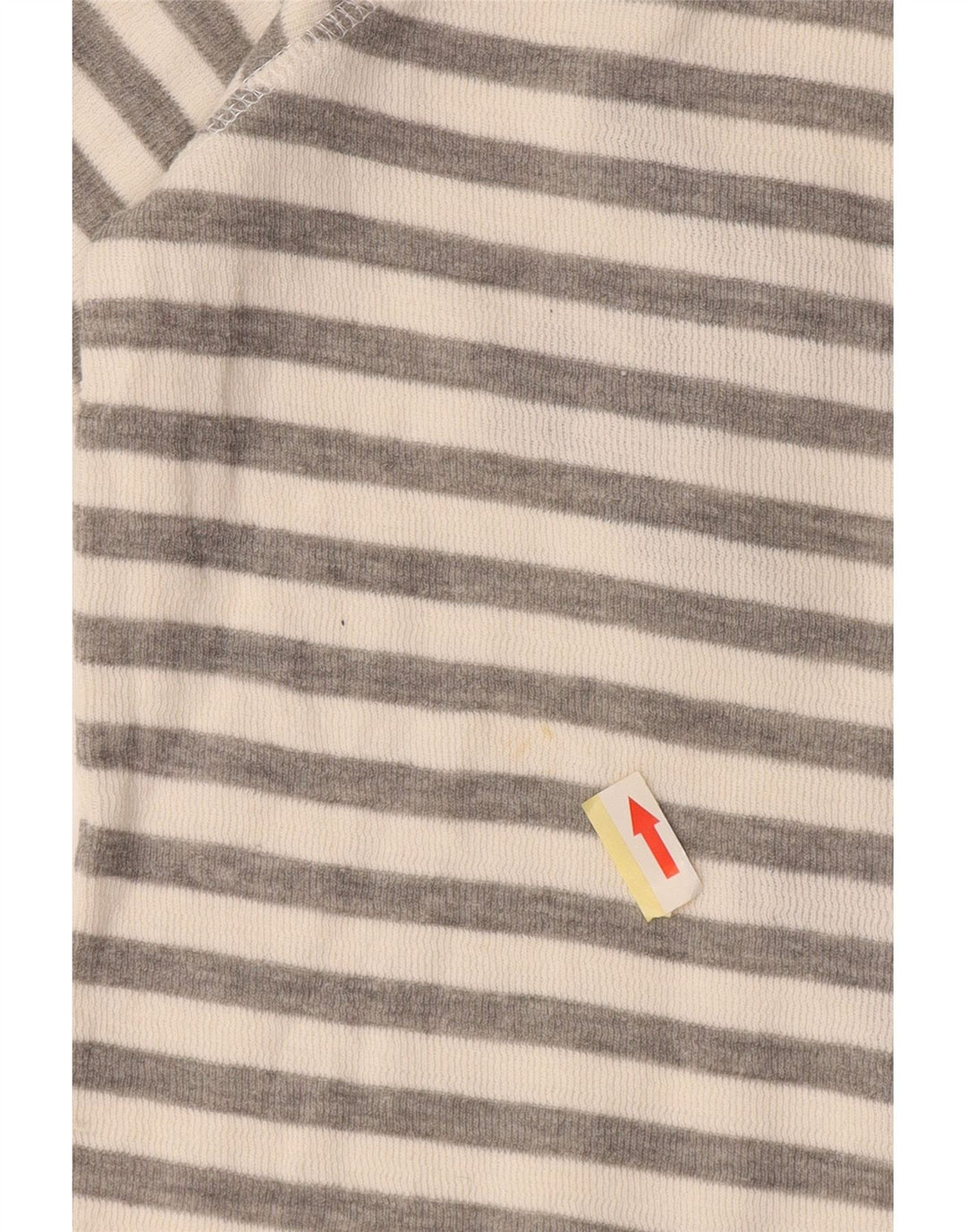 Superdry Γυναικείο τοπ μακρυμάνικο UK 10 μικρό γκρι ριγέ βαμβακερό