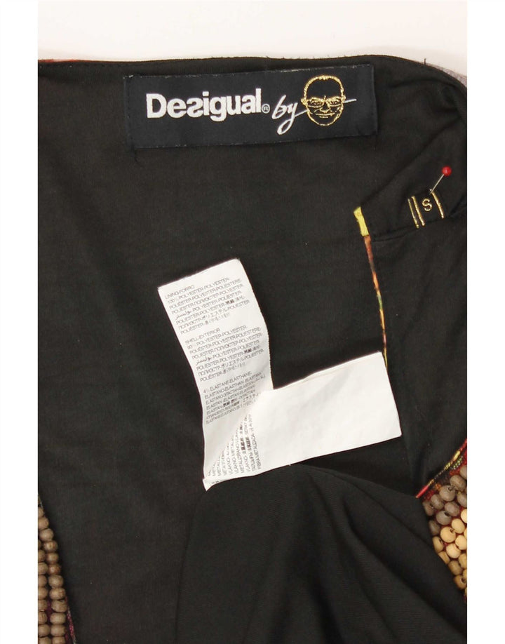 Desigual Γυναικείο Αμάνικο Βασικό Φόρεμα UK 10 Small πολύχρωμο Floral