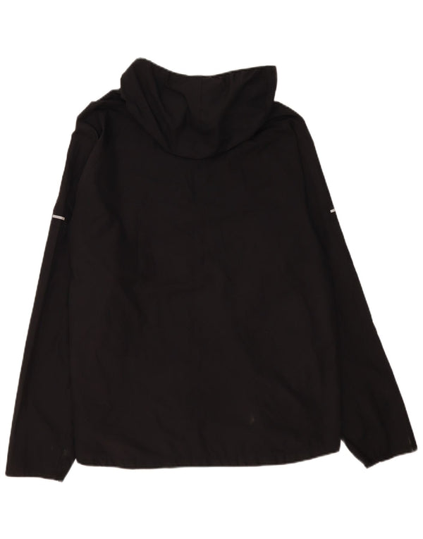 Γυναικεία αθλητική φόρμα Nike Running Hooded Top Jacket UK 16 Large Black Polyester