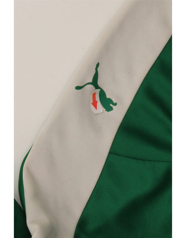 Puma Ανδρική φόρμα πουλόβερ με φερμουάρ Top XL Πράσινο Colourblock Πολυεστέρας