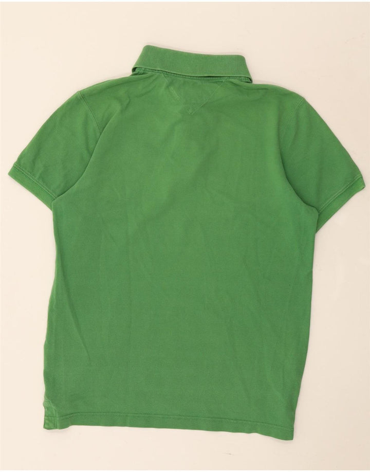 Tommy Hilfiger Mens Polo Shirt Large Green Cotton