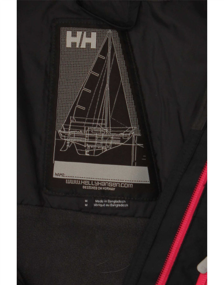 Helly Hansen Γυναικείο Μπουφάν με γραφικό αντιανεμικό UK 14 Μεσαίο μαύρο πολυεστέρα