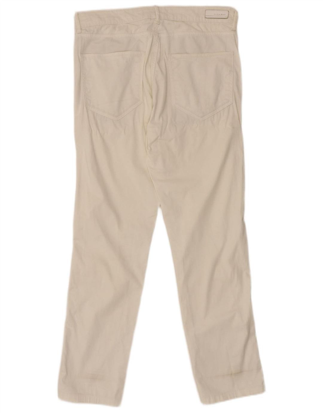 Zara Ανδρικό Slim Casual Παντελόνι EU 40 Medium W31 L29 Λευκό