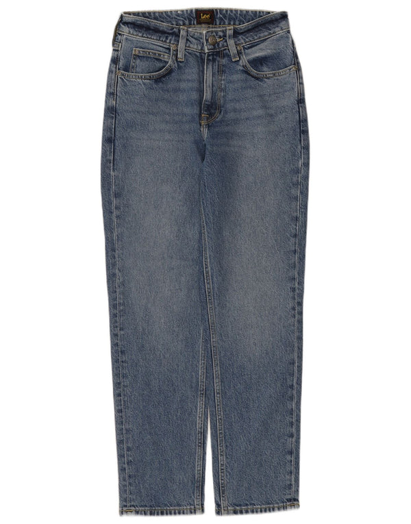 Lee Womens Carol Slim Jeans W25 L27 Blue Cotton