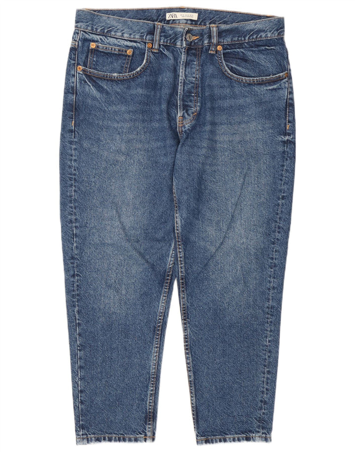 Zara Ανδρικό Cropped Jeans EU 46 XL W36 L25 Blue