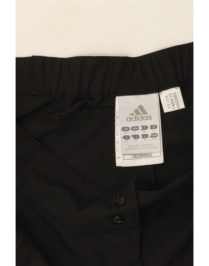 Adidas Γυναικείο Climalite κανονικό αθλητικό σορτς UK 10 μικρό μαύρο πολυεστέρα