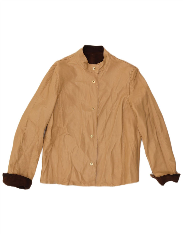 Vintage γυναικείο αναστρέψιμο μπουφάν IT 42 μεσαίου καφέ χρώματος