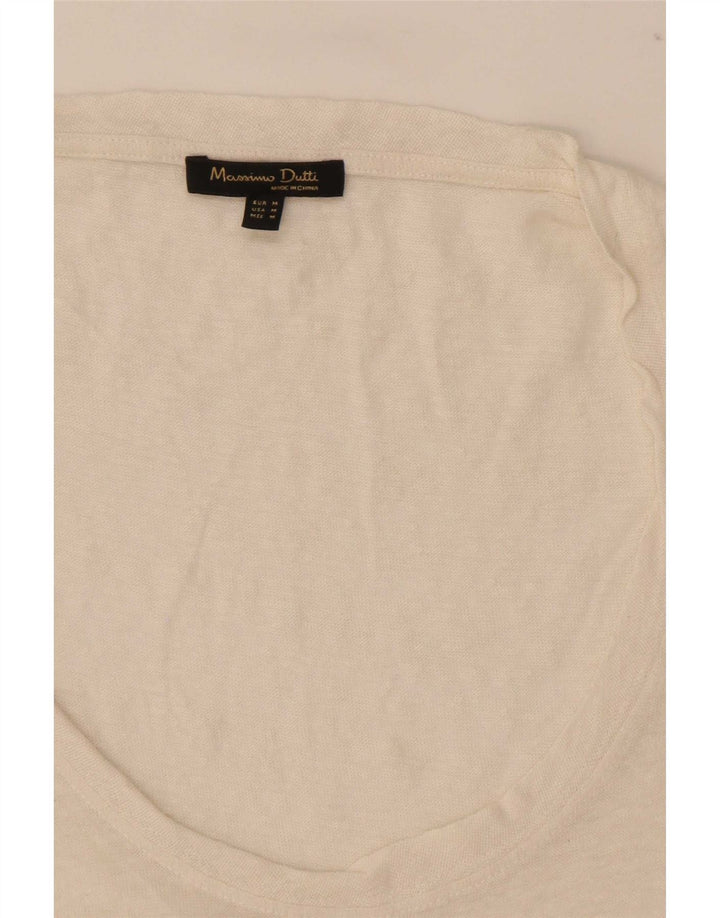Massimo Dutti Γυναικείο γιλέκο τοπ UK 14 Medium Off White