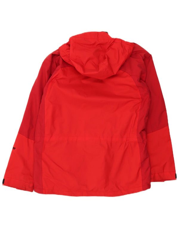 The North Face Ανδρικό μπουφάν βροχής με κουκούλα UK 36 Small Red Colourblock Nylon