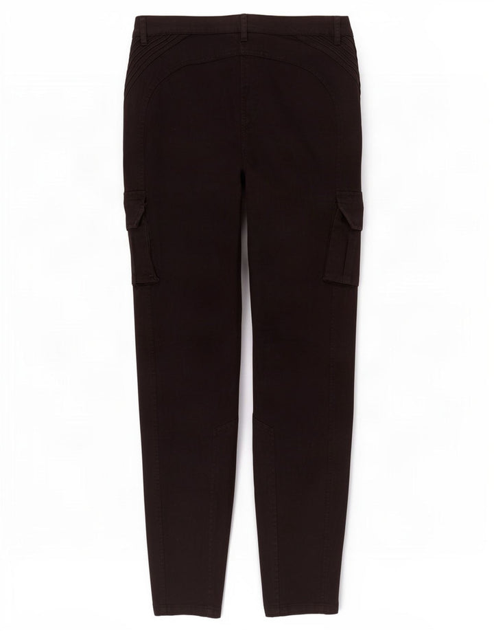 Zara Γυναικείο Slim Cargo Παντελόνι EU 40 Medium W30 L30 Μαύρο βαμβακερό