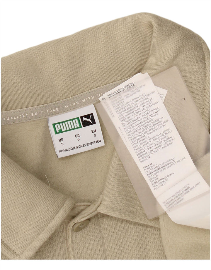 Puma Ανδρικό φούτερ Polo με λαιμόκοψη Jumper Μικρό πράσινο βαμβακερό