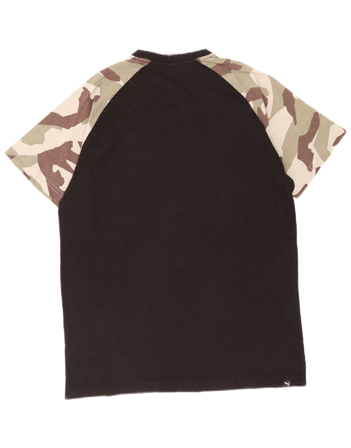 Ανδρικό γραφικό T-Shirt Puma Top Large Μαύρο Καμουφλάζ