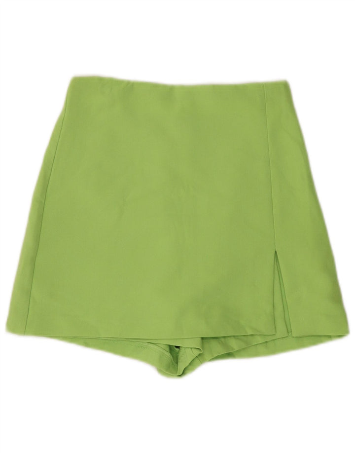 Zara Γυναικείο Skort UK 4 XS Green Polyester