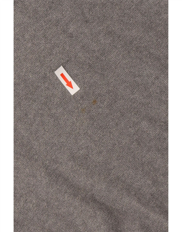 JACK & JONES Ανδρικό πουλόβερ με λαιμόκοψη μεσαίου γκρι βαμβακερό