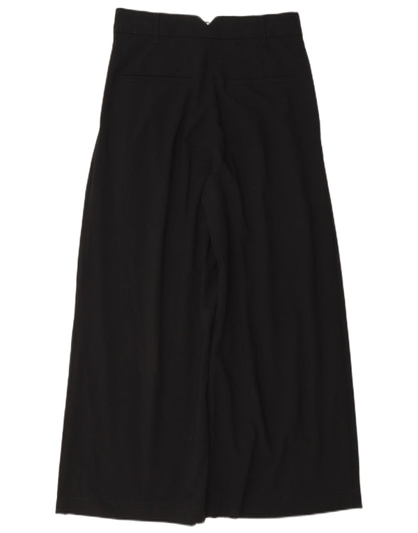 Zara Γυναικείο Παντελόνι Chino με ψηλόμεσο XS W24 L26 μαύρο πολυεστέρα